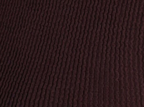 Imagem da Cor do Produto Regata Maya Wavy - Marrom - Minimalismo com Textura e Gola Alta Sofisticada
